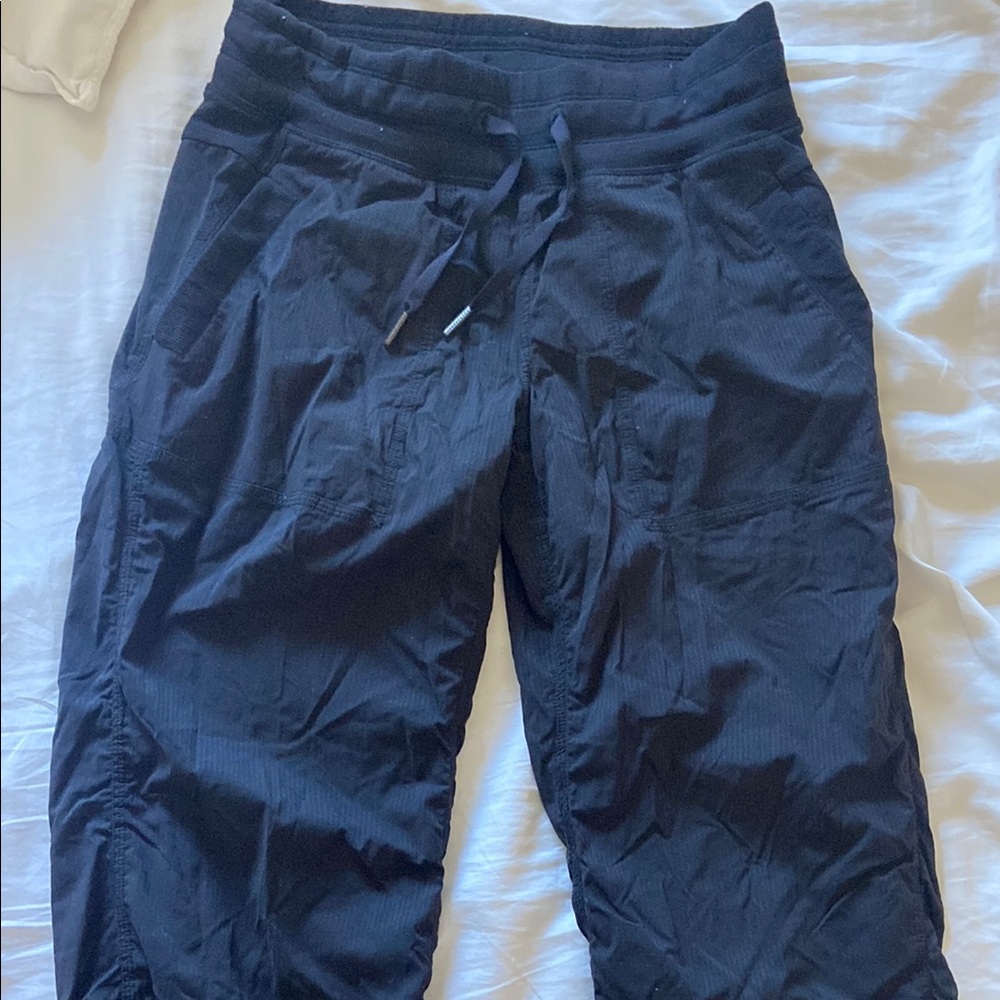 Black Lululemon dance studio pants